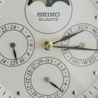 Zur Referenz: 'Seiko Quarz Herrenuhr mit Mondphase und Vollkalender'