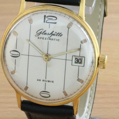 Zur Referenz: 'Glashütte GUB Spezimatic Cal.75 70iger-Jahre'