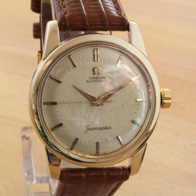 Zur Referenz: 'Omega-Seamaster-Automat-14kt-Goldkappe-Cal.501-1958-'