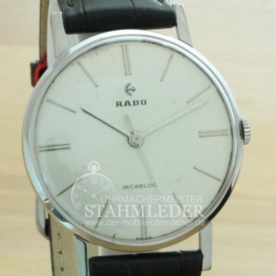 Zur Referenz: 'Rado Handaufzug Stahl Ø 35mm 60iger Jahre '